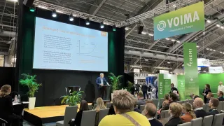 Jussi Manninen at the Energy Fair in Tampere