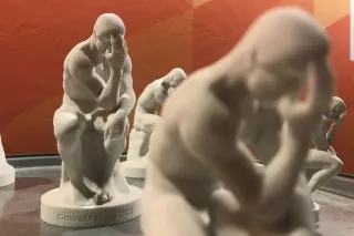 3D printed gypsum trophy figures