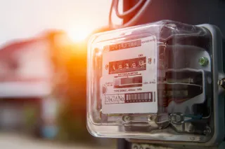 Photo of an electricity meter