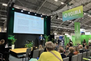 Jussi Manninen at the Energy Fair in Tampere