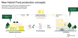 New hybrid food production concepts